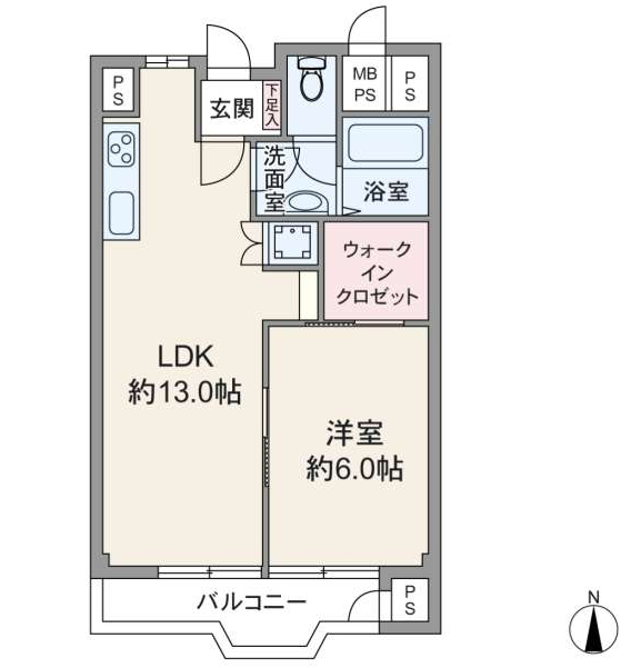 ネオハイツ江坂の間取り