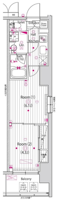 ガーラ横濱関内グランドステージの間取り