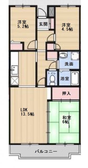 ドミール浜寺の間取り