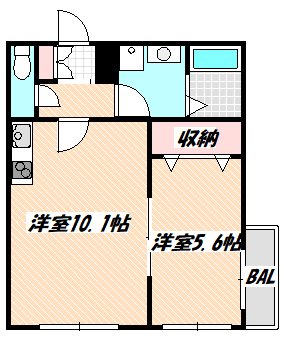 船橋市北本町のマンションの間取り