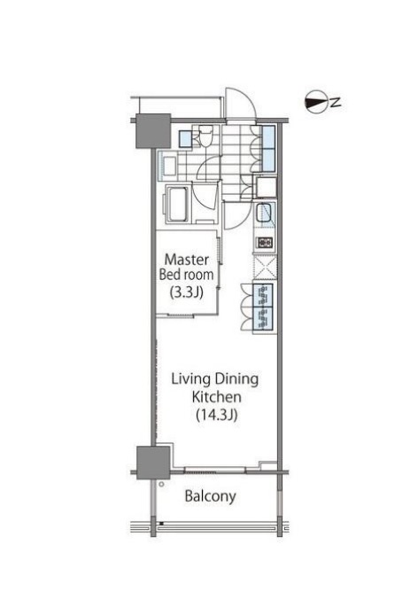 コンフォリア新宿イーストサイドタワーの間取り