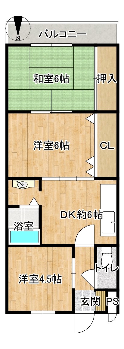 リフレ川西の間取り写真