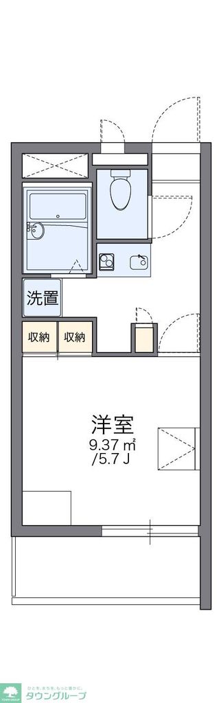 レオパレス原田の間取り写真