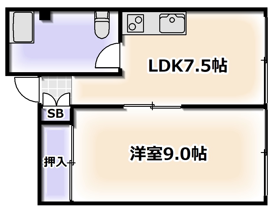 貴志ビルの間取り写真