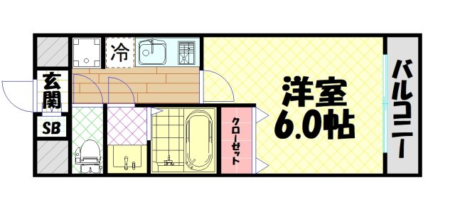 アドバンス難波南ワイズの間取り写真