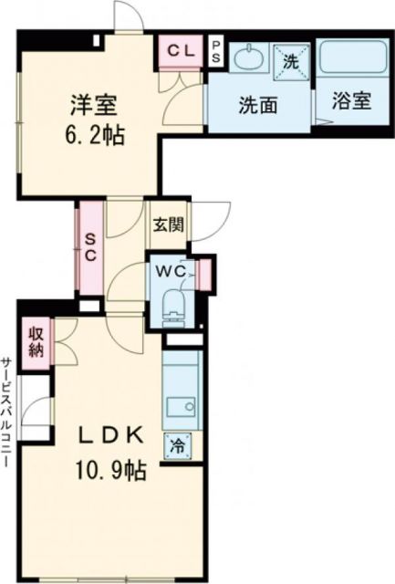 TIME SHARING 門前仲町の間取り写真