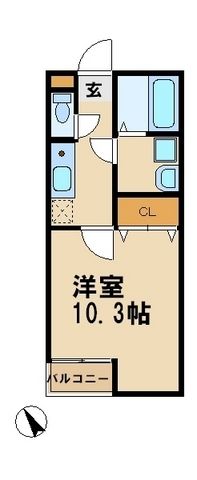 東急田園都市線 鷺沼駅 徒歩15分 4階建 築19年の間取り写真