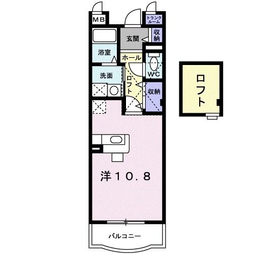 シャンポールAの間取り写真