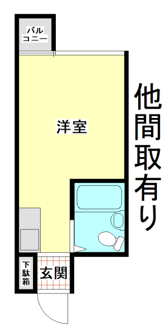 ウォルカマンションの間取り写真