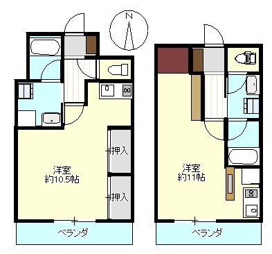 上田市常入のマンションの間取り