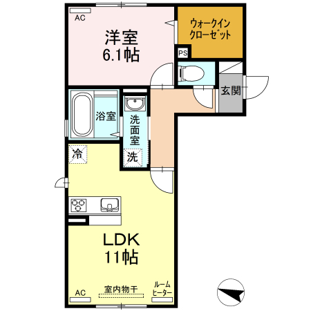 ハピネス中園の間取り