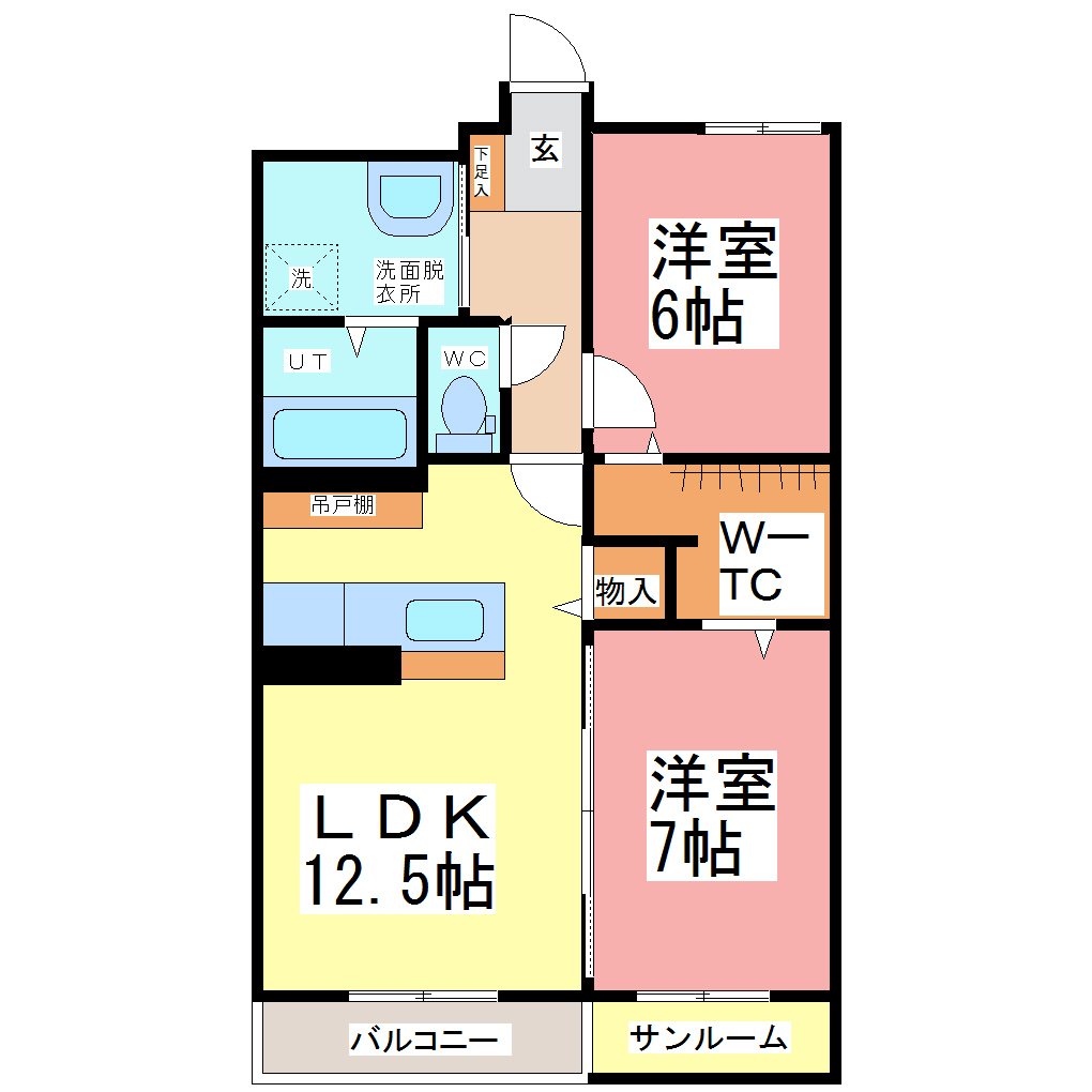 福田館の間取り