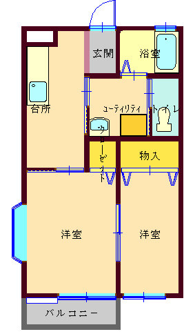 エスポアール川野の間取り