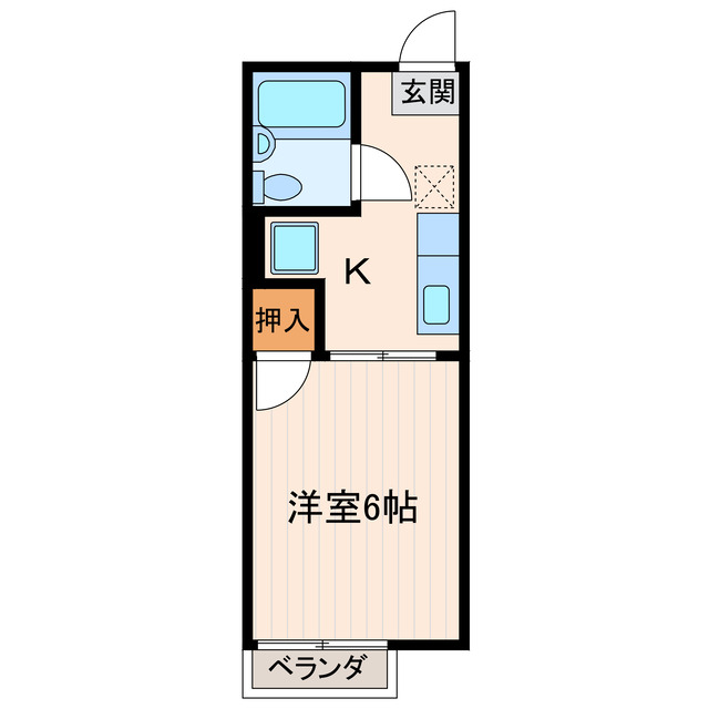 掛川市宮脇のアパートの間取り