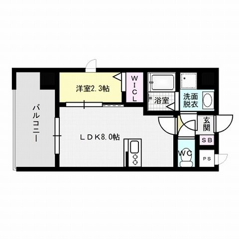 福岡市城南区荒江のマンションの間取り