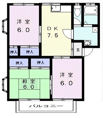 【コンフォートＫの間取り】