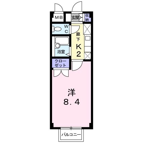 エスポワ－ルＢの間取り