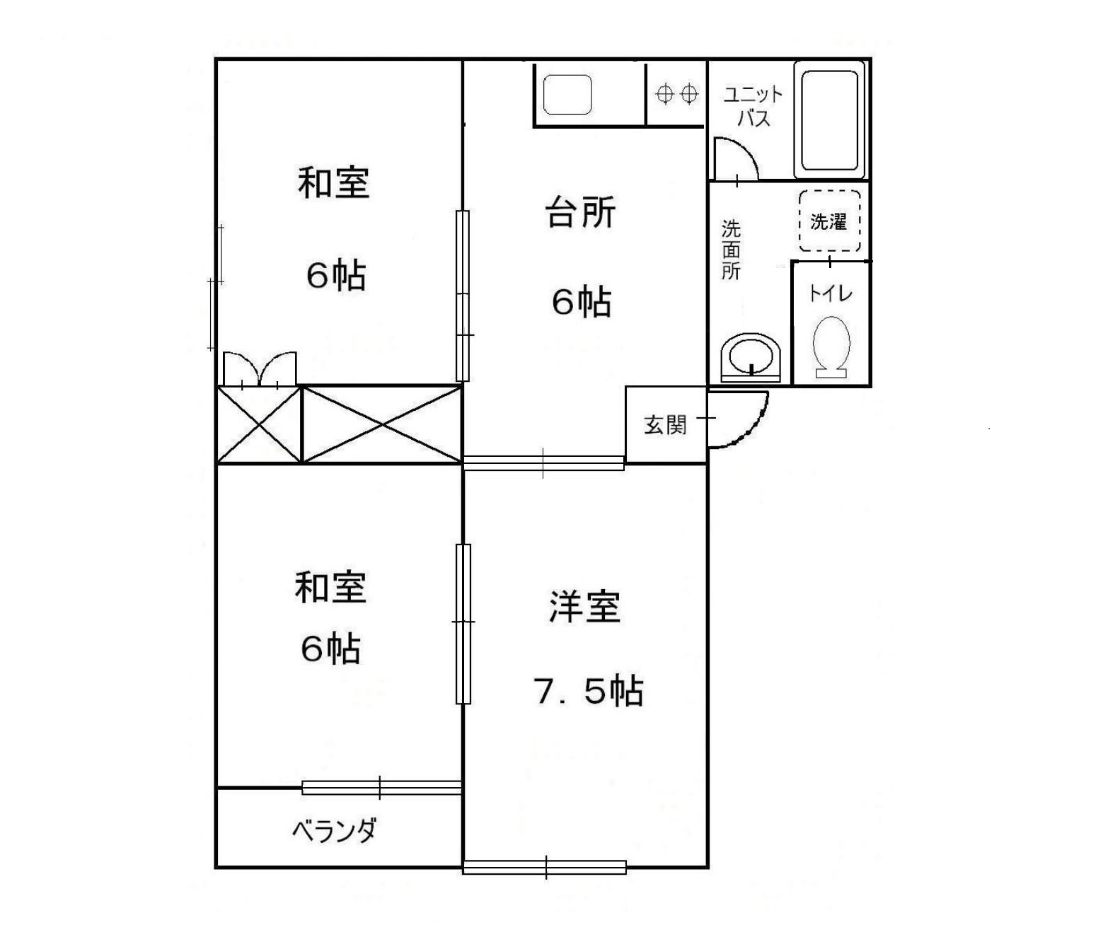 コーポ吉崎の間取り