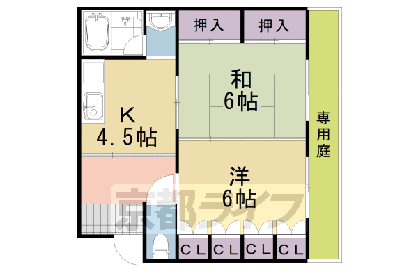 グリーンパレス桂の間取り