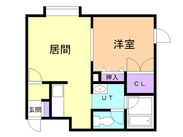 【コーポラスひのでの間取り】