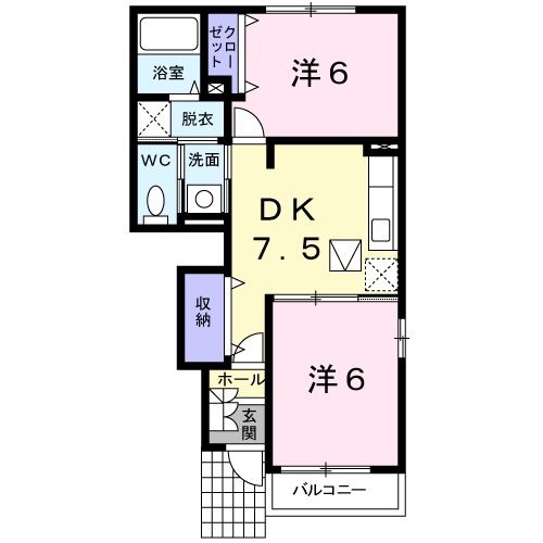 ＧｒｅｅｎＶｉｌｌａ　Ｃの間取り