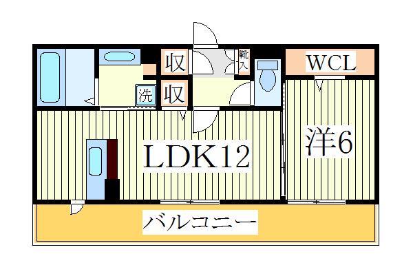 【流山市前平井のアパートの間取り】