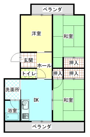 グリーンハイツの間取り