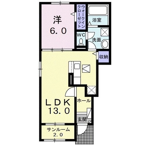 ピュア　ライヴ　ＸIII　Ａ棟の間取り