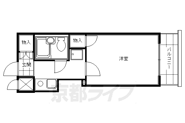 ホーユウコンフォルト京都伏見の間取り