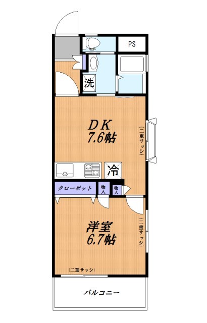 マンションメモワールの間取り