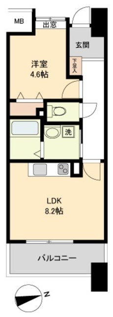 仙台市若林区清水小路のマンションの間取り