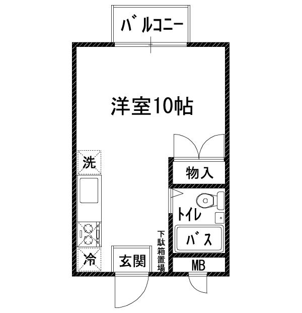 福知山市土師新町のアパートの間取り