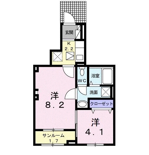 【アルバートブローテ上柴の間取り】