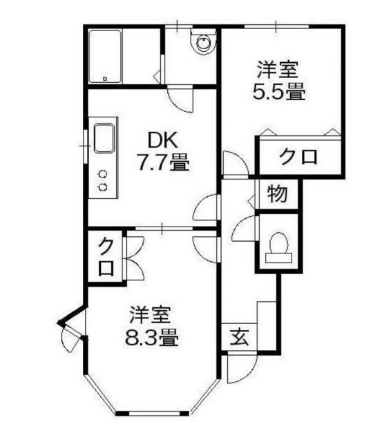 トレステーラ北浜の間取り