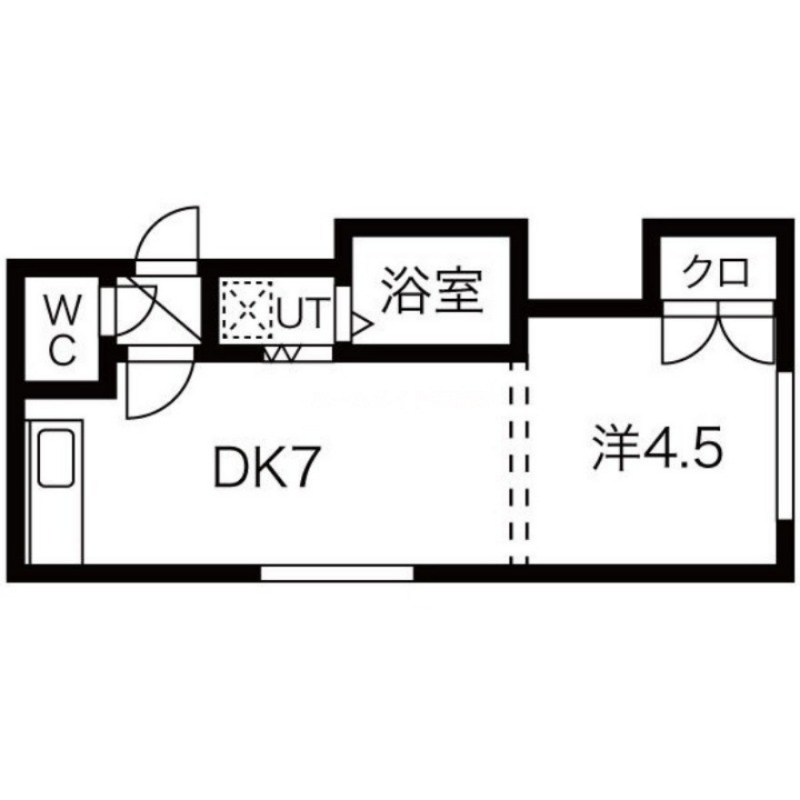 札幌市手稲区稲穂一条のアパートの間取り