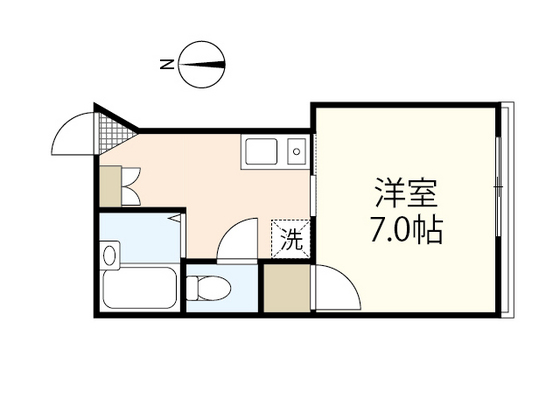 【広島市中区富士見町のマンションの間取り】