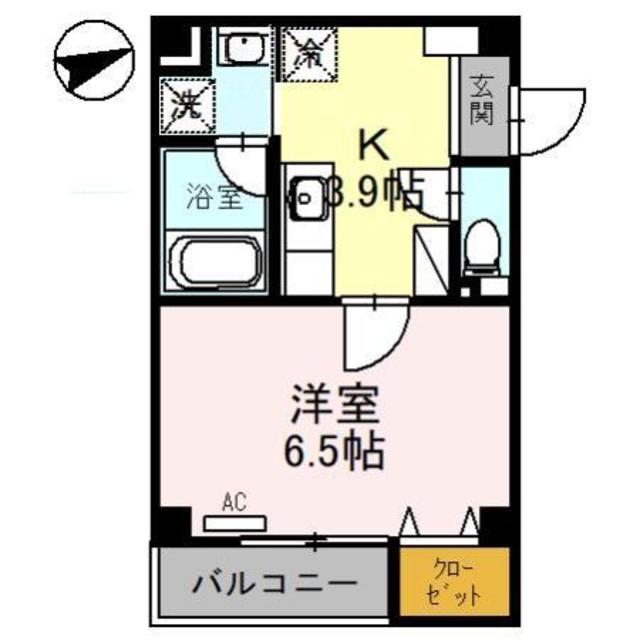 【大阪市東成区大今里南のマンションの間取り】