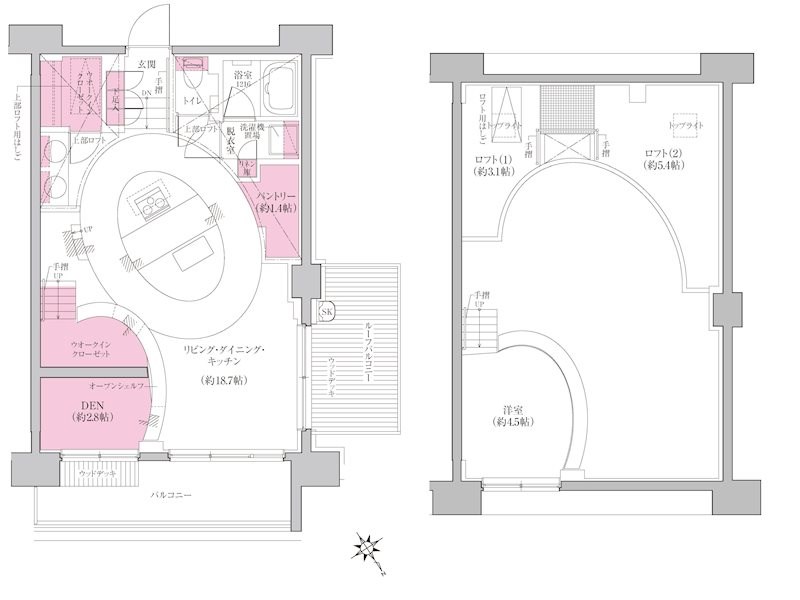 江東区佐賀のマンションの間取り