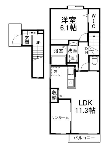 Ｋ．Ｔｒｉｎｉｔｙの間取り