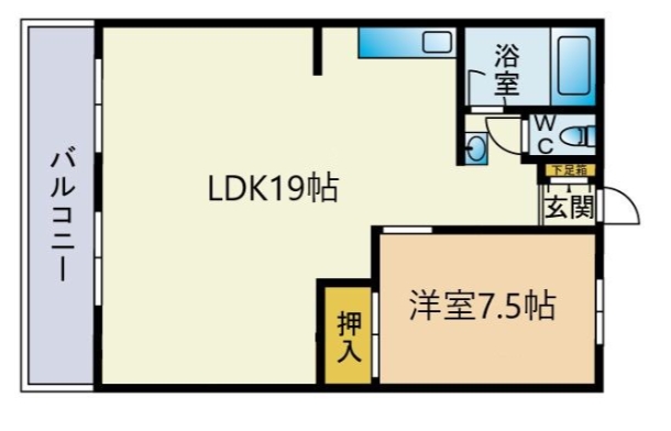 春日市上白水のマンションの間取り