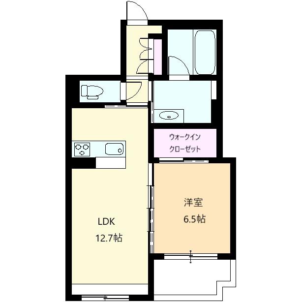 アールテラス新山口の間取り