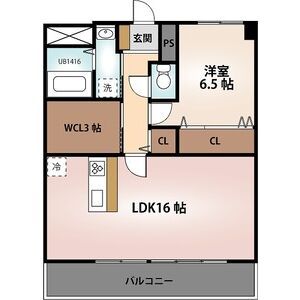 一宮市花池のマンションの間取り