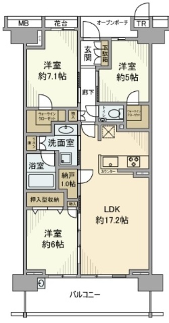 プラウド船橋一街区の間取り