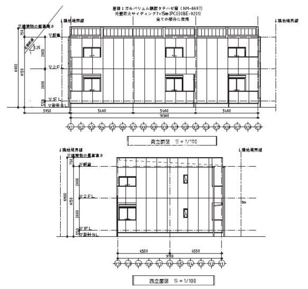 仮称）小郡新築アパートの建物外観