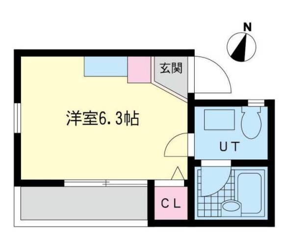 横浜市都筑区池辺町のアパートの間取り