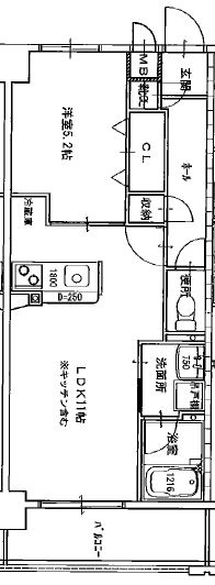 サウスイン西市の間取り