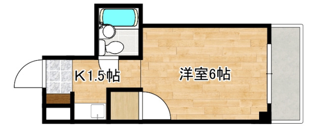 広島市南区皆実町のマンションの間取り