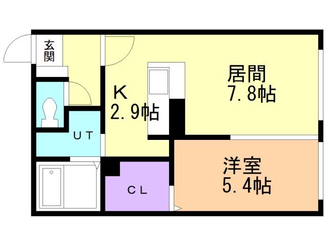 北広島市共栄町のマンションの間取り