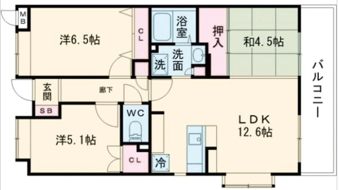 アルカサール東戸塚の間取り