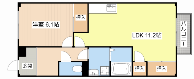 シェロウェンＴＡ1の間取り